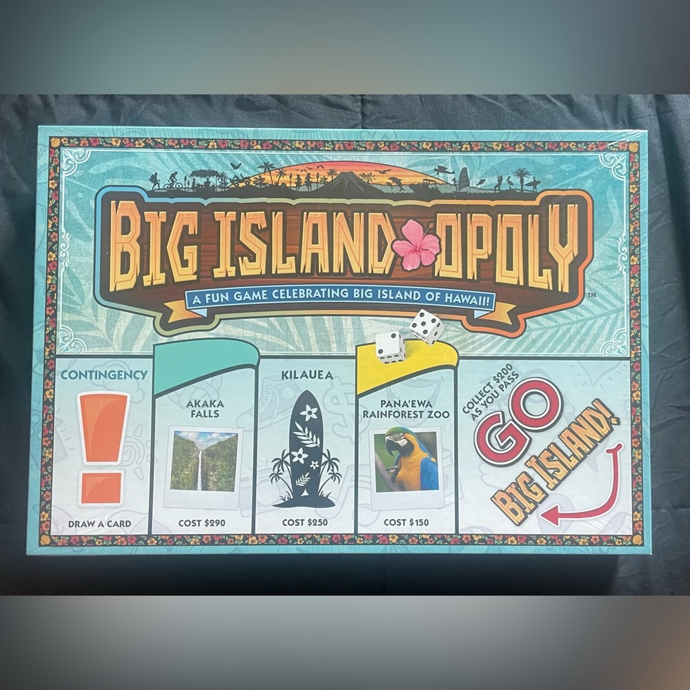 Limited Hawaii Big Island Opoly Hawaiian Monopoly Board Game Brand New S…